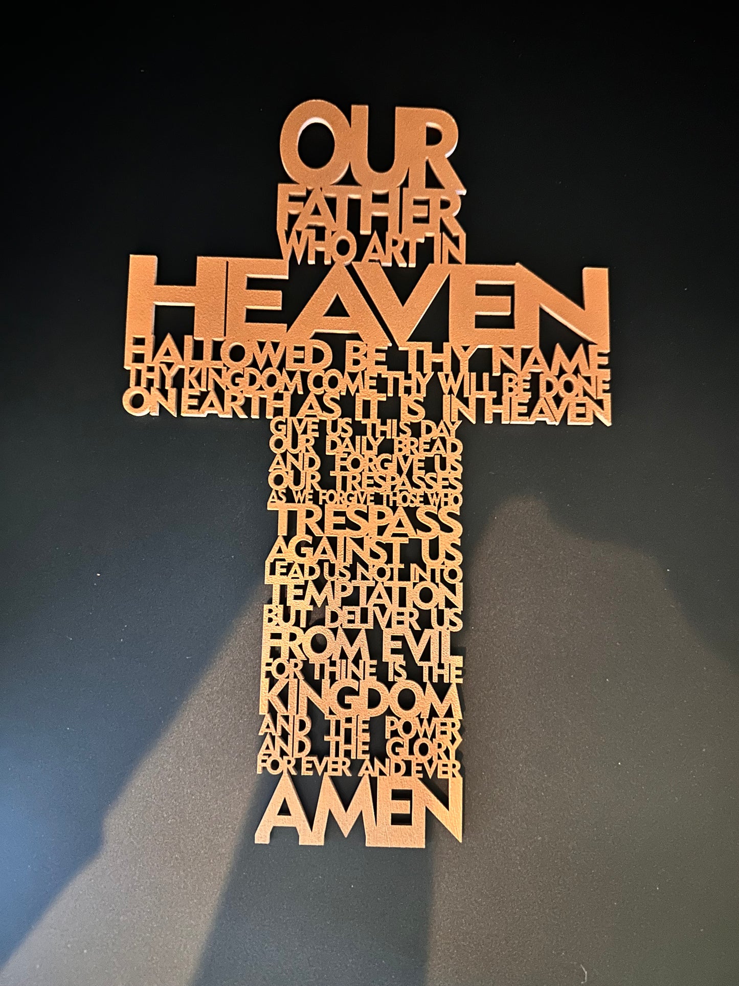 Lord's Prayer Cross